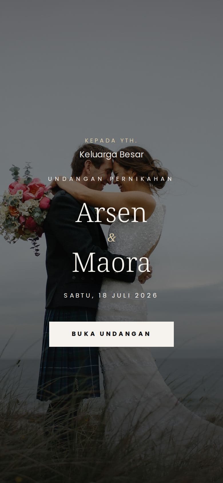 Sampul template Cinematic Wedding