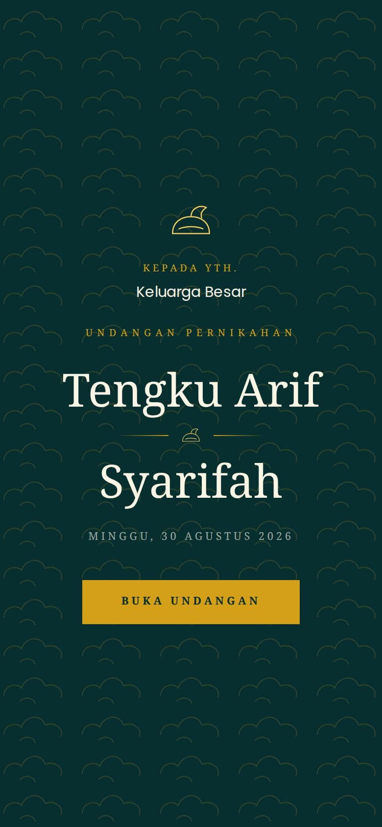 Sampul undangan Melayu Riau