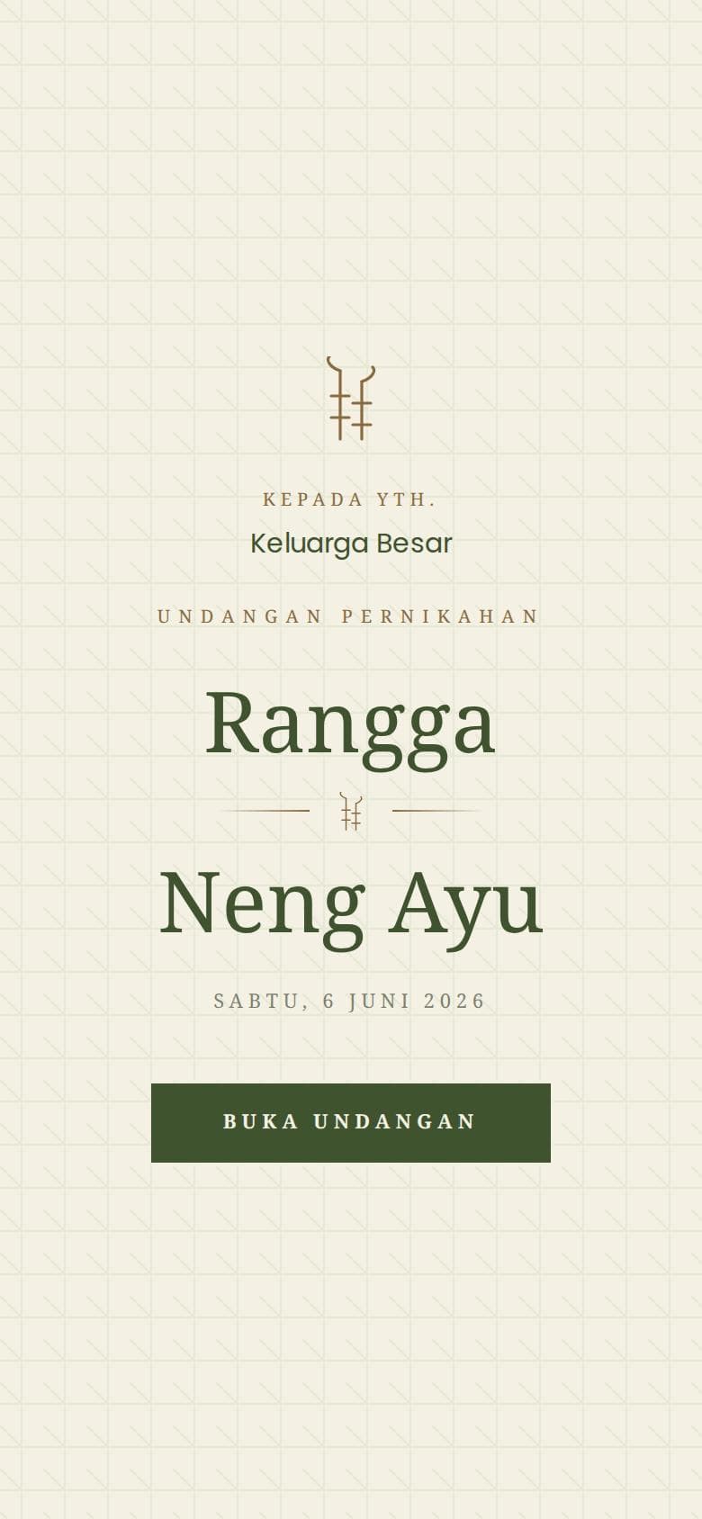 Sampul undangan Sunda Priangan